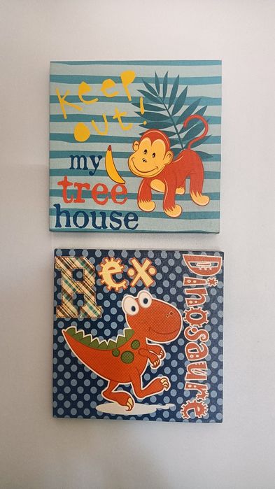 Quadro decoração bonecos