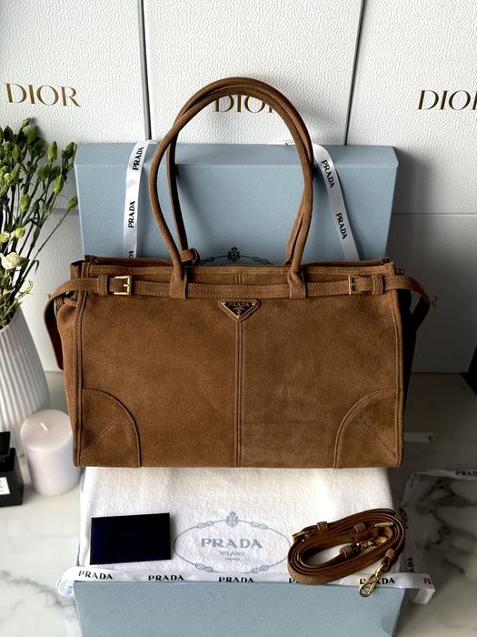 Torebka Prada Brown Suede