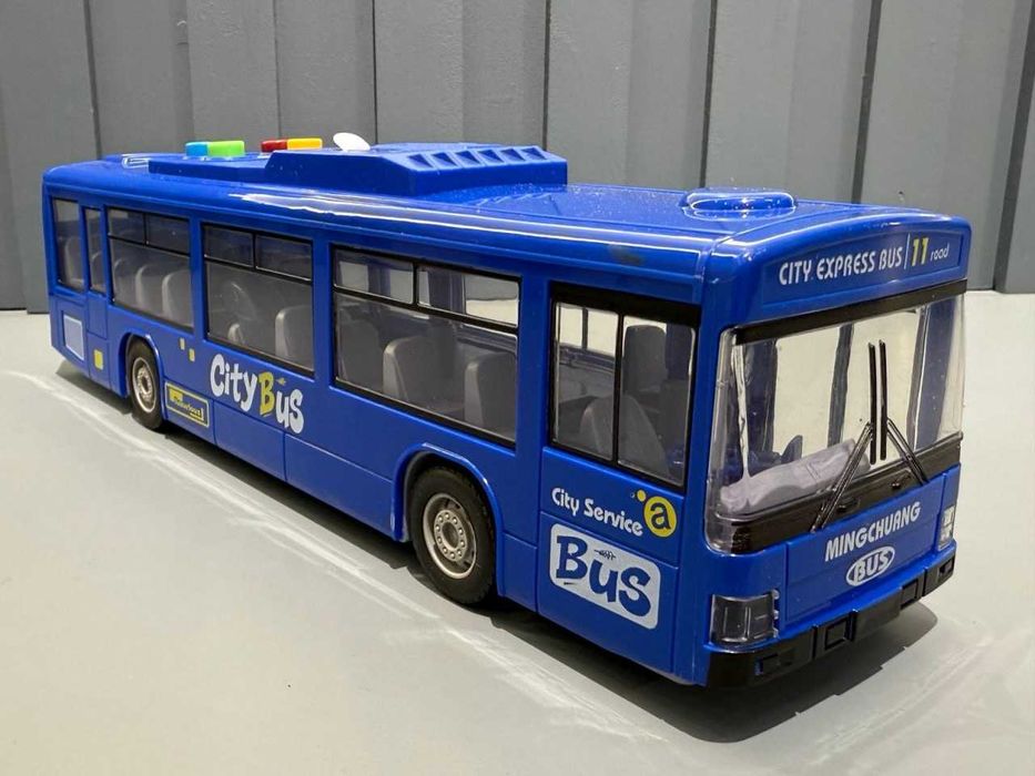 Автобус міський інерція музика світло Синій (1106 B) Розд/Дроп