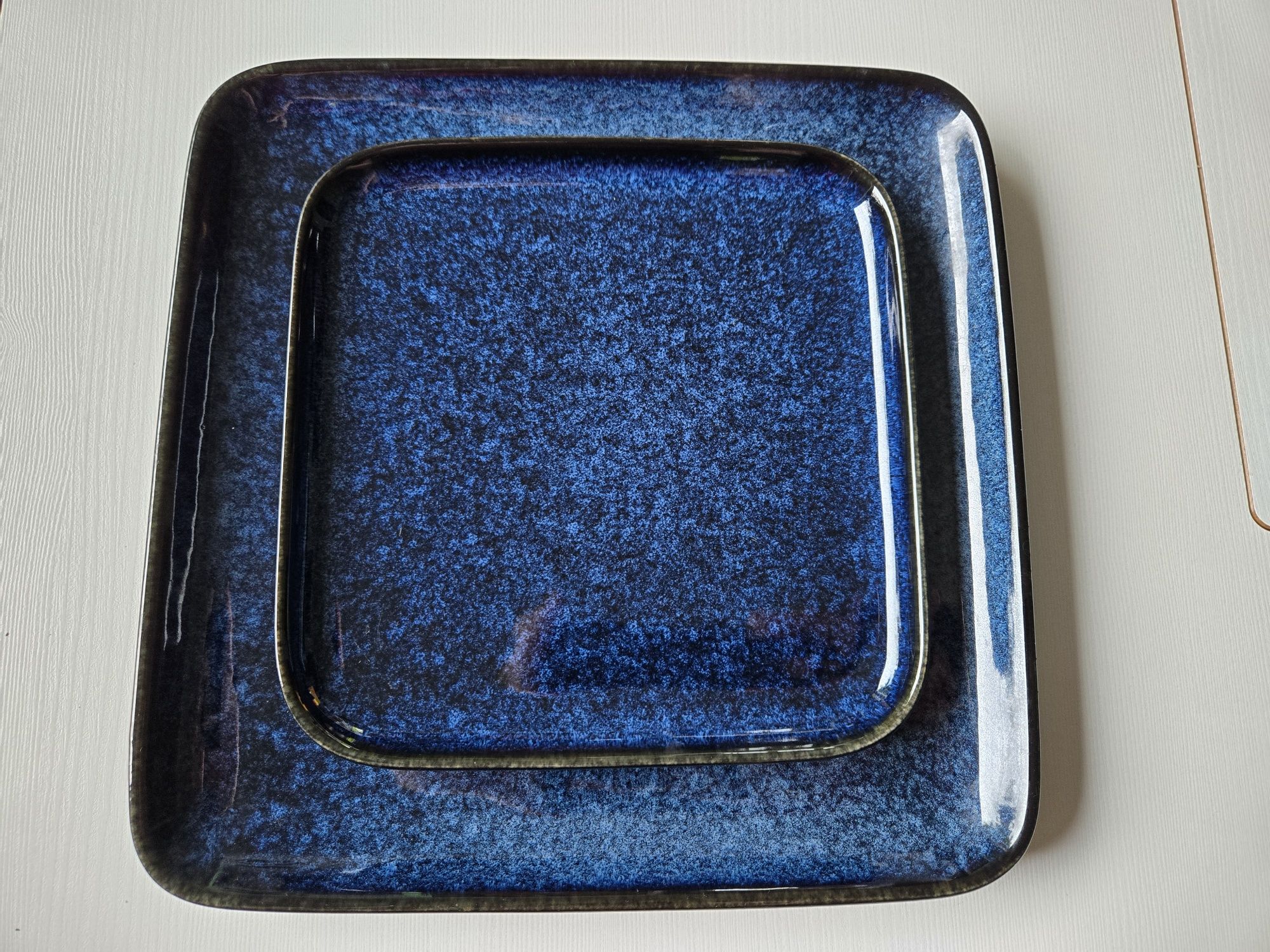Zestaw obiadowy dla 4 osób, niebieski galaxy, vancasso stern blue