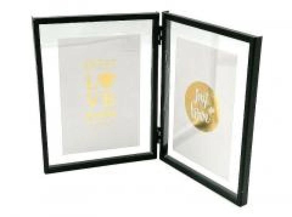 Ramka składana na 2 zdjęcia 15x10cm oprawa: pudełko