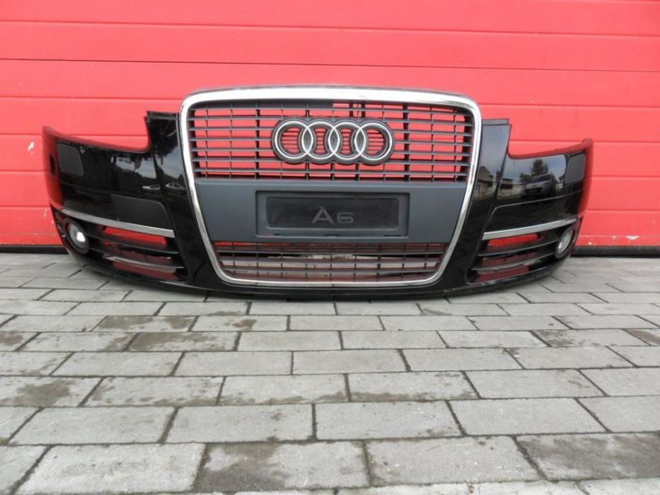 ZDERZAK AUDI A6 C6 4F0 04/08r SPRYSKIWACZE KOMPLET