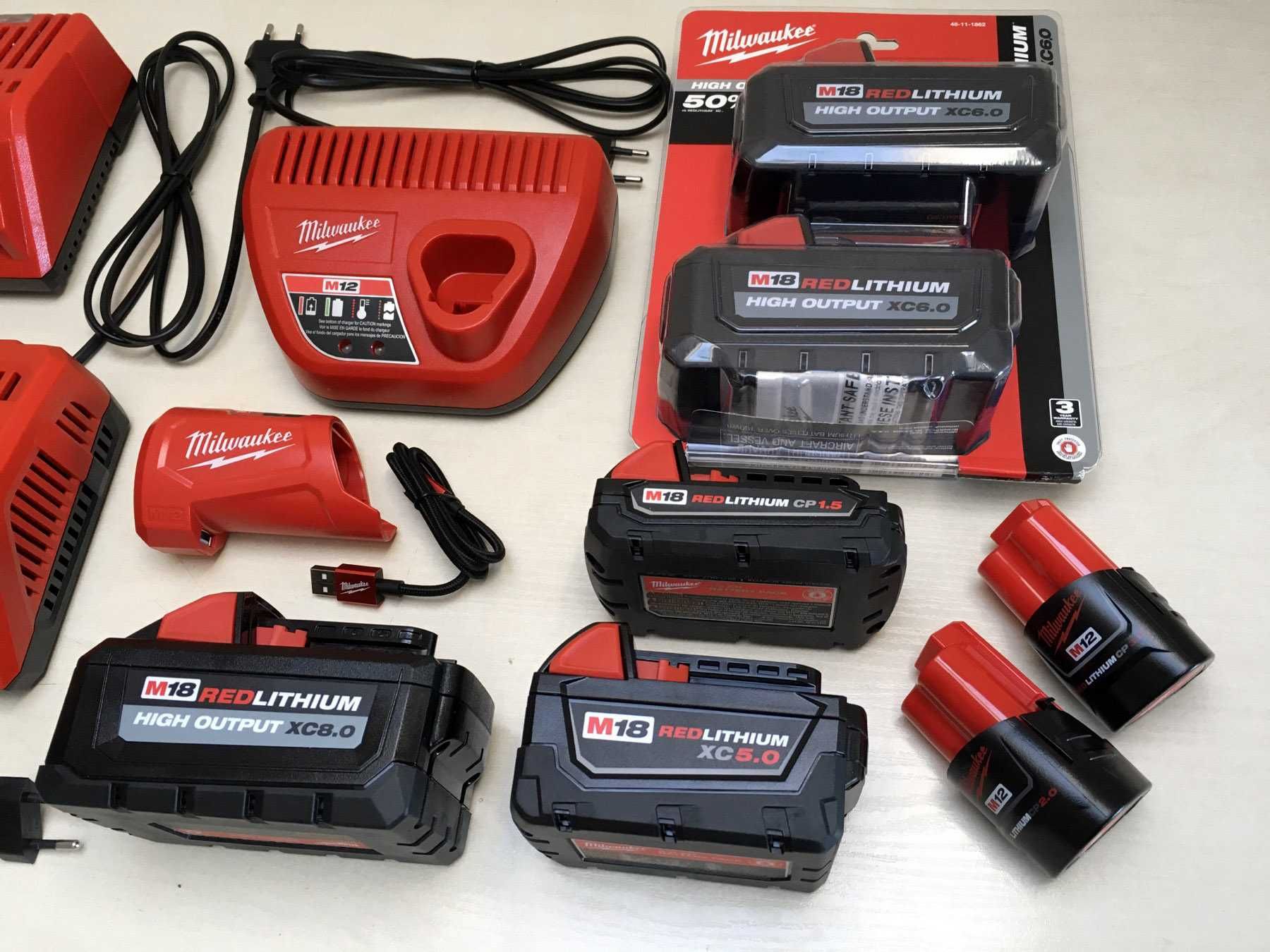 Зарядное устройство Milwaukee M12 M18 Оригинал зарядка Аккумулятор