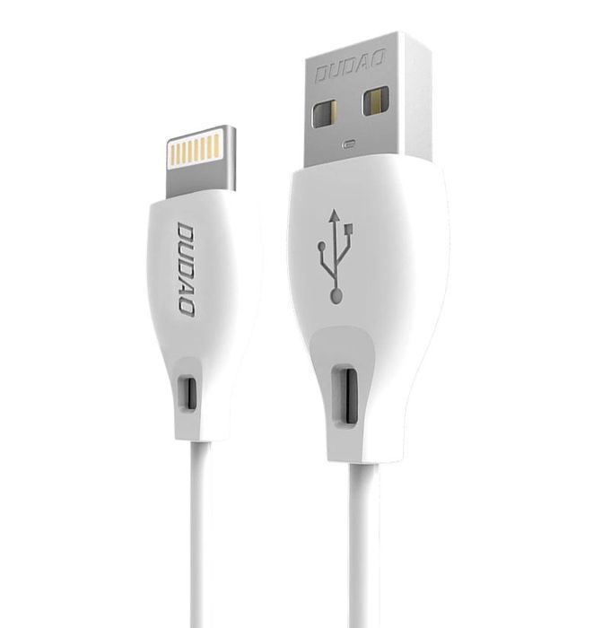 Dudao przewód kabel USB / Lightning 2.1A 2m biały