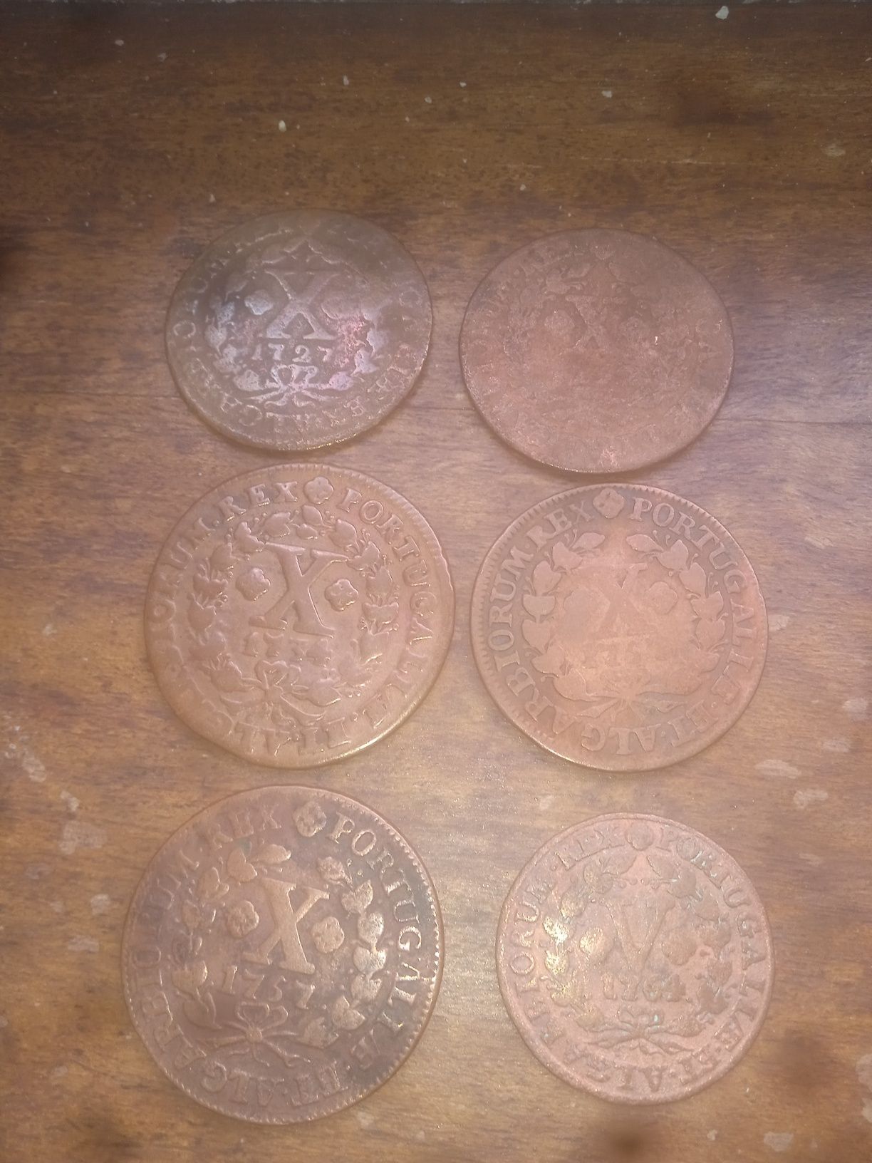 Lote de 9 moedas antigas