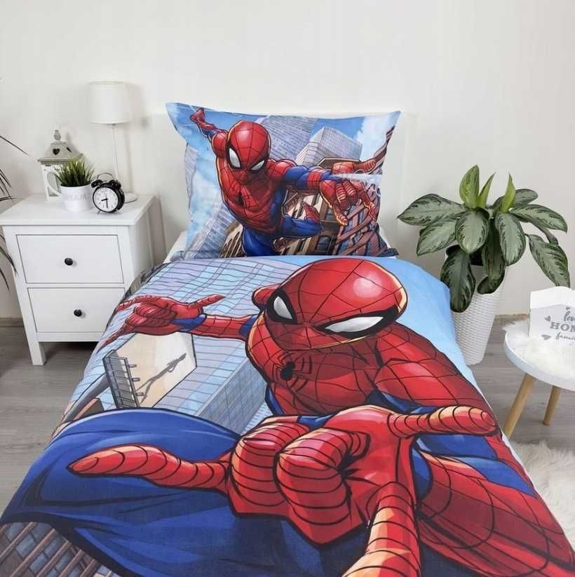 Spiderman Spajderman pościel bawełniana 140x200 dziecięca młodzieżowa