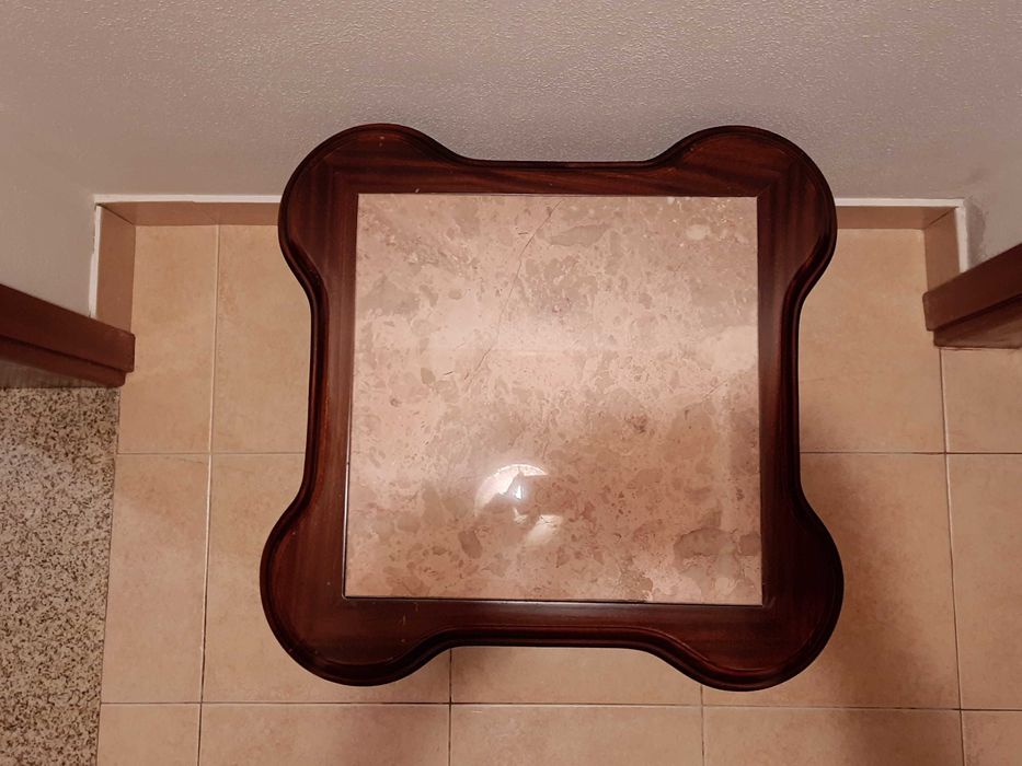 Conjunto de mesas de centro e canto para sala de estar