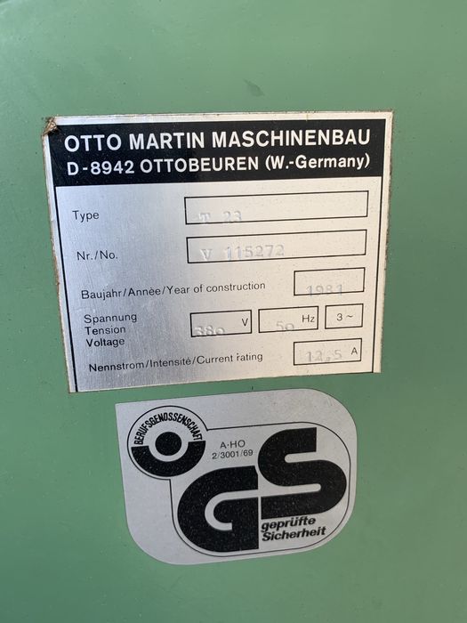 Frezarka dolnowrzecionowa Martin z uchylmym wrzecionem posuwem 4 rolki