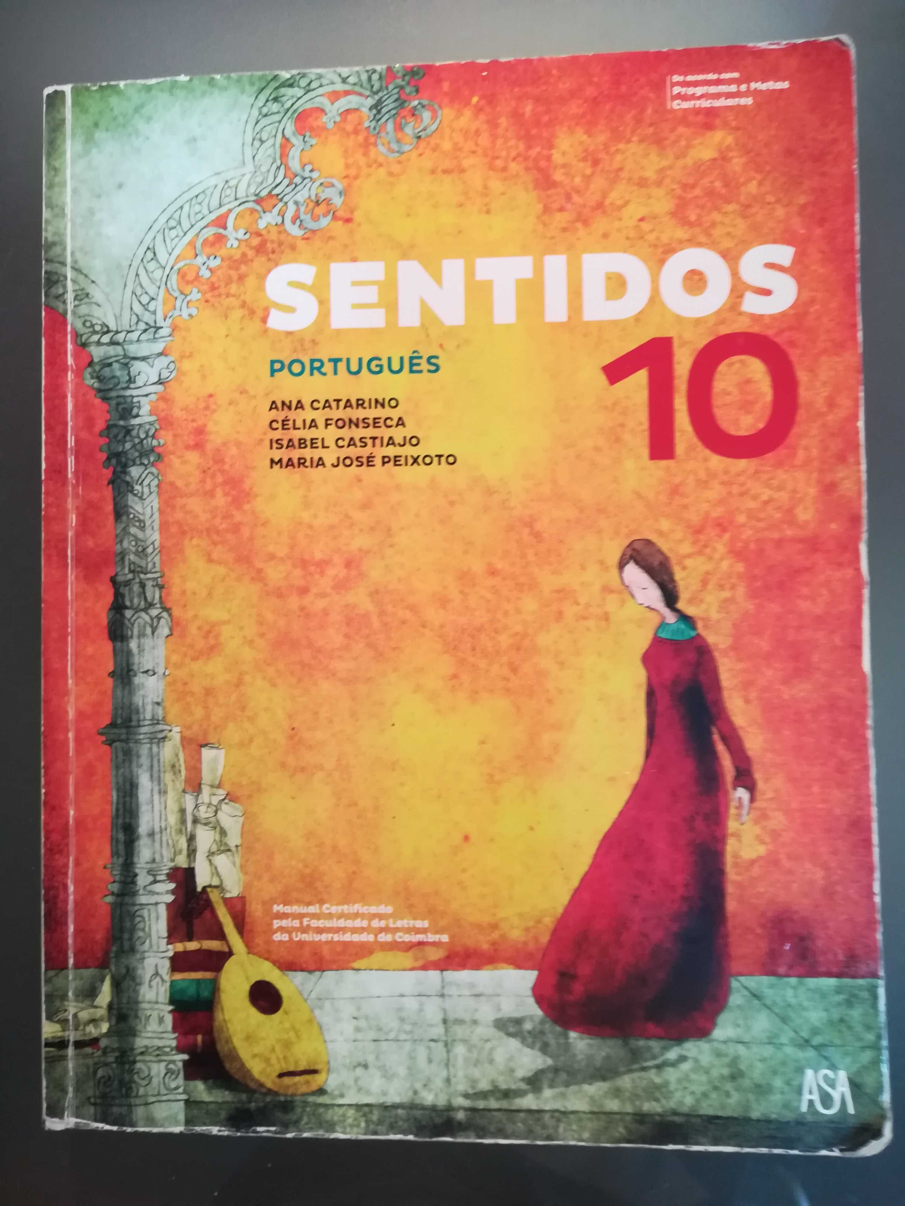 Sentidos 10, Português 10º ano, Manual e CA