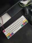 Teclado gaming mais rato e headsets