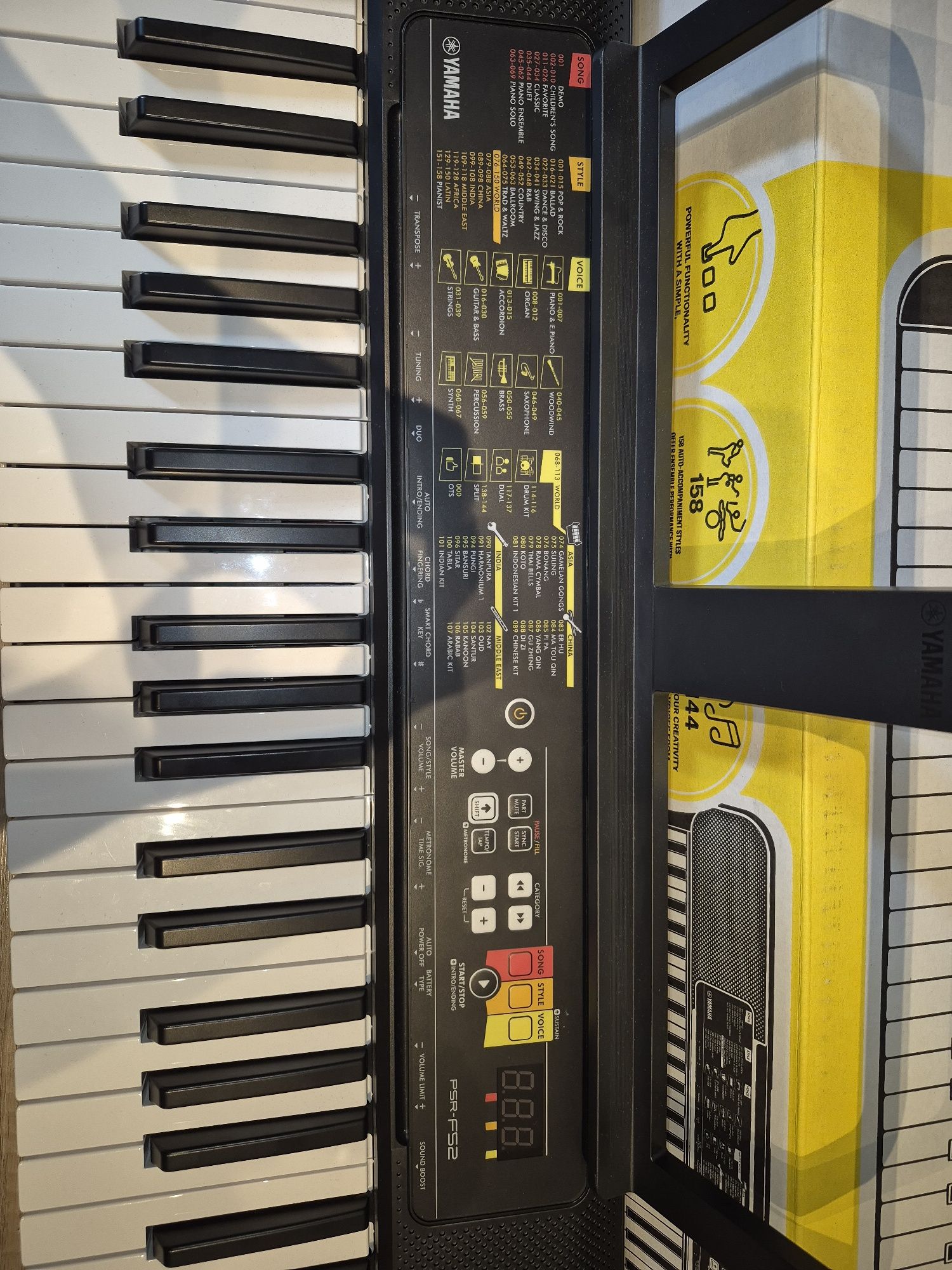 keyboard yamaha psr-f52