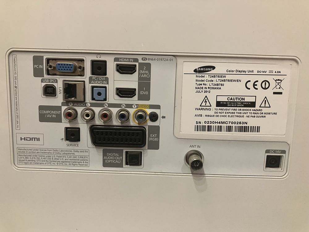 Samsung SyncMaster T24B750 Monitor z tunerem TV 24" TB750