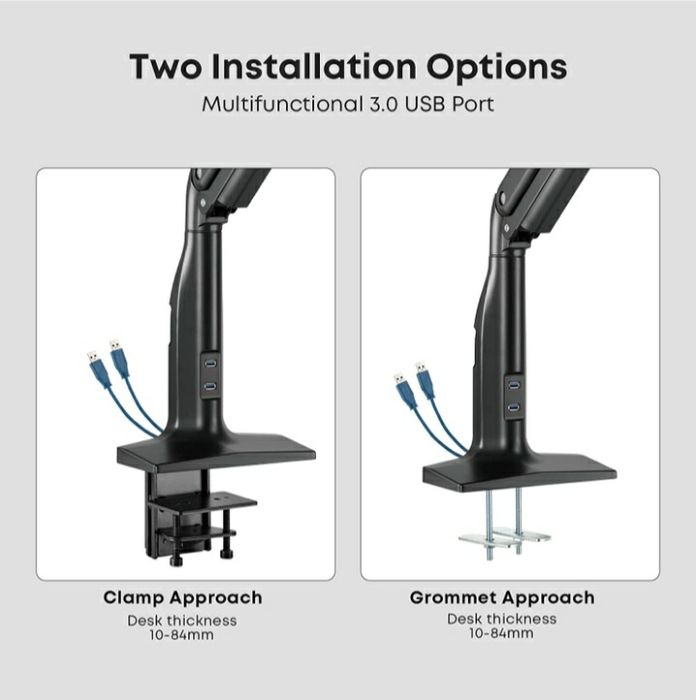Uchwyt stojak do monitora 17-43"Putorsen 18 kg