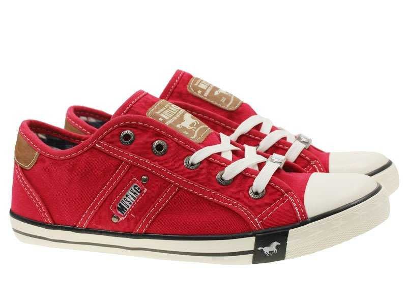 Trampki Mustang Damskie Czerwone 40