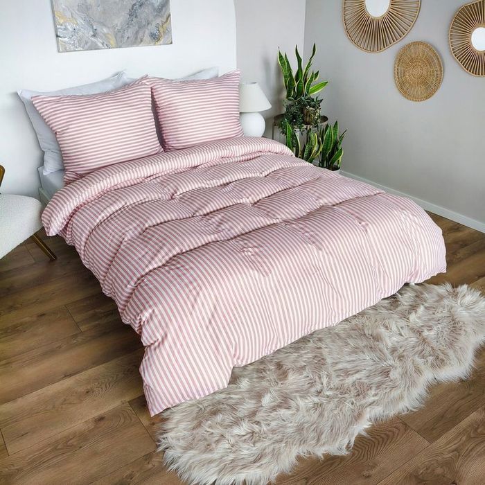 Pościel 220x200 Mikrofibra poszewki 70x80 Komplet Eusebia Home W Pasy