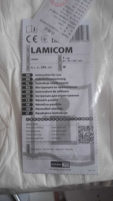 Kombinezon ochronny XL,2XL-4szt.