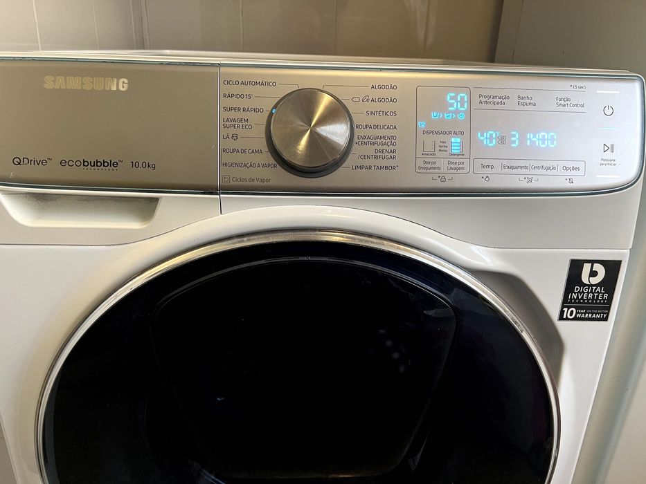 Máquina de Lavar Roupa Samsung QuickDrive, 10 kg