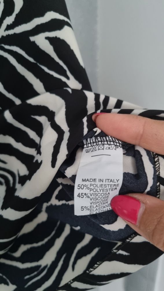 Piękna bluzka zebra oversize Nowa r.42/44/46