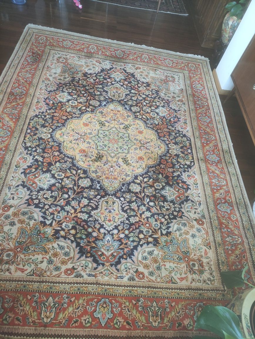 Tapete Carpete Oriental Persa Lã 303x213