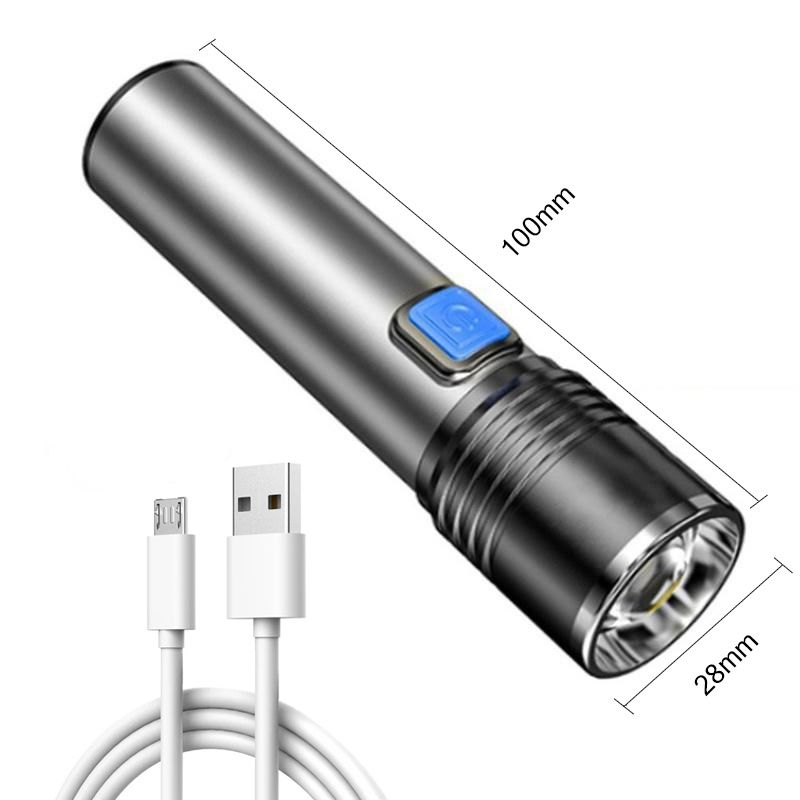 Latarka UV 395nm USB akumulator ultrafioletowa do krwi moczu bursztynu