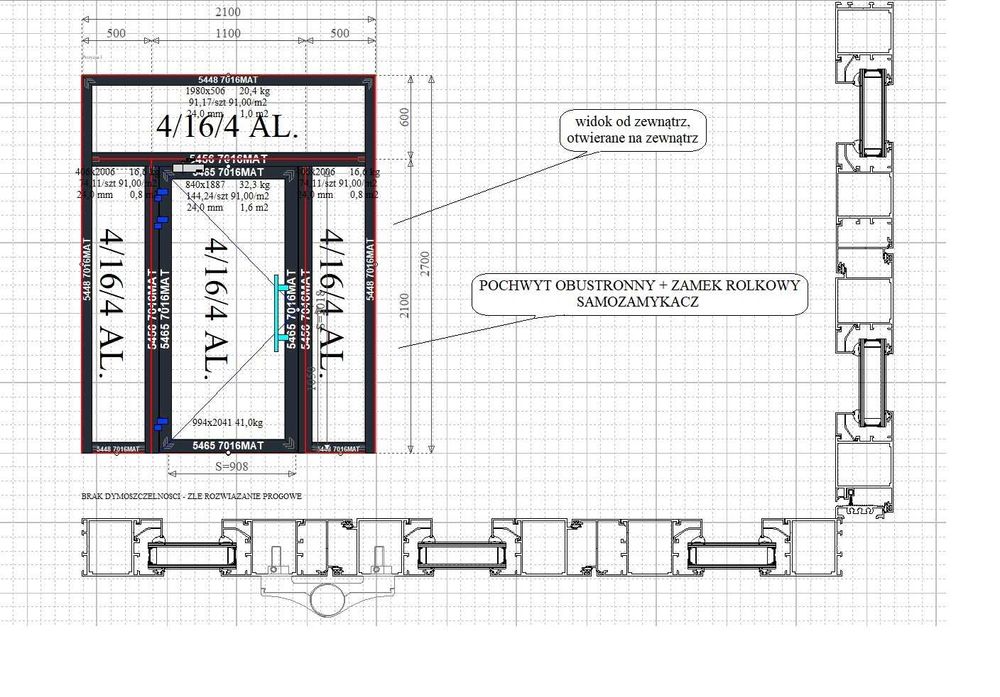 Drzwi, okna, witryny, nietypowe konstrukcje -wycena indywidualna