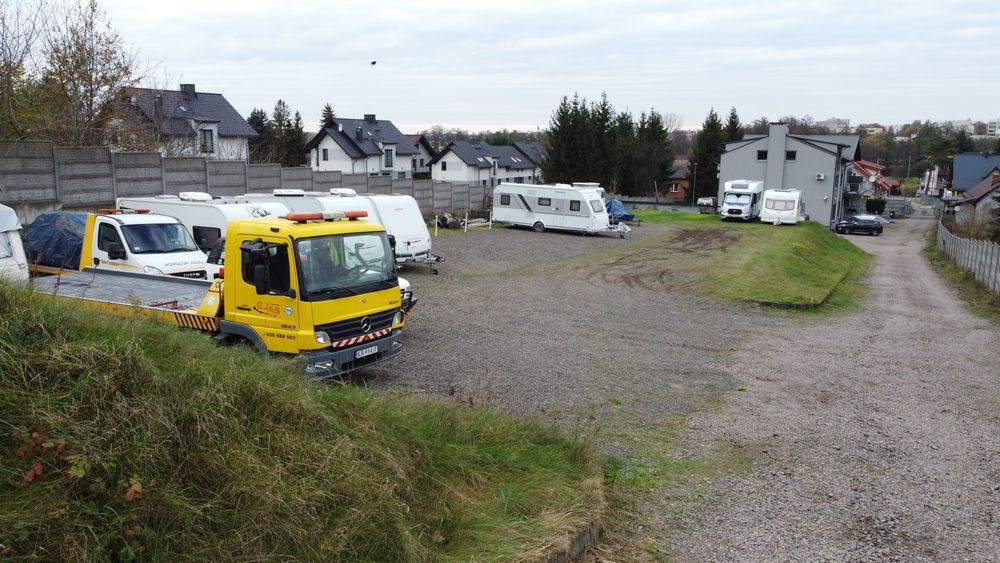 Parking Kampery Przyczepy łodzie Samochody i inne Kraków Cechowa