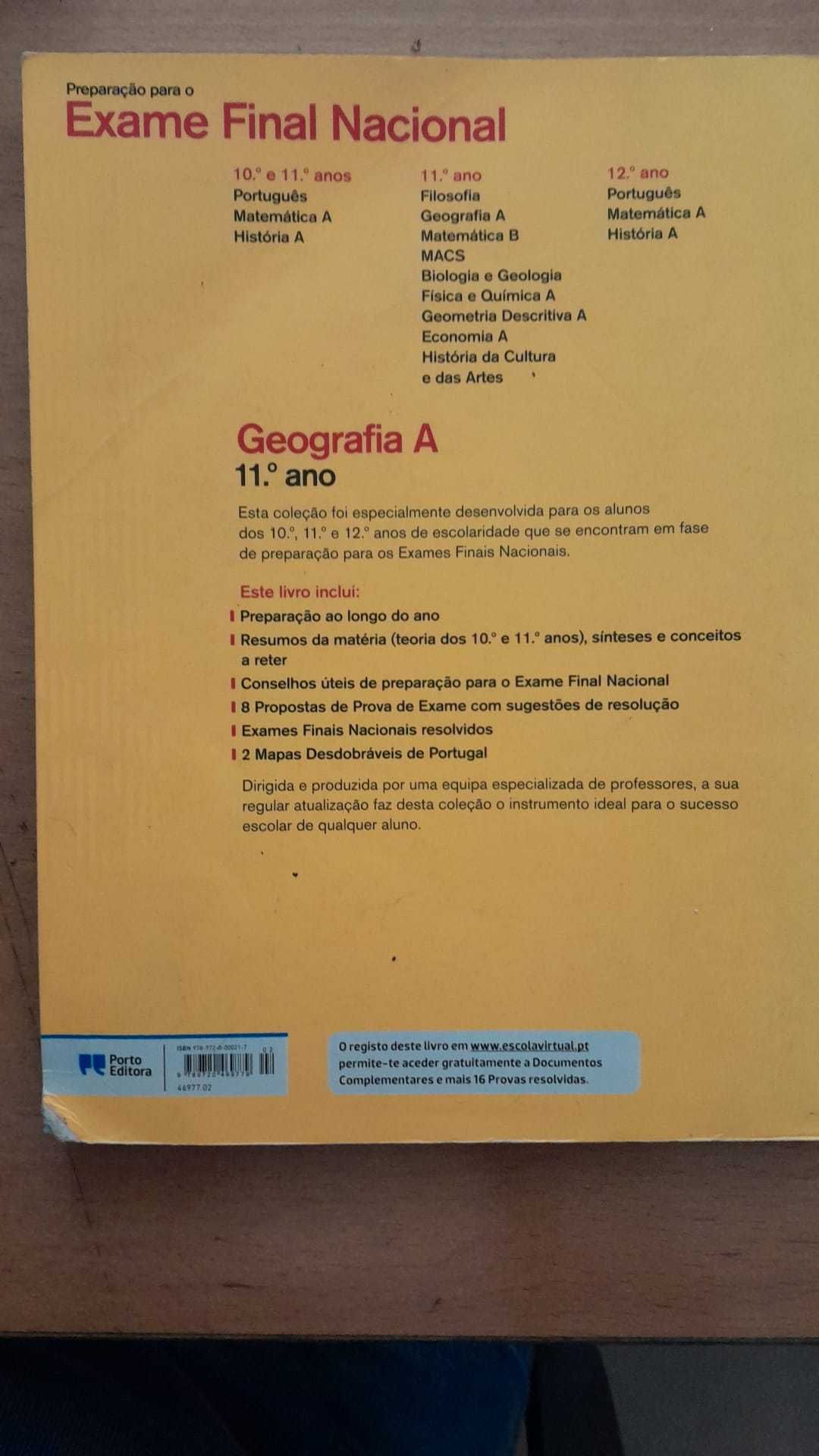 livro de preparação para exames geografia 11 ano