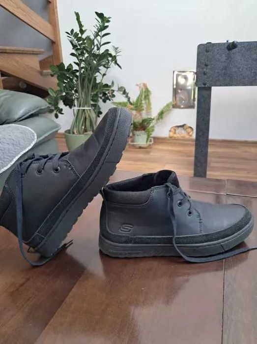 Buty chłopięce Skechers - junior direct pulse czarne