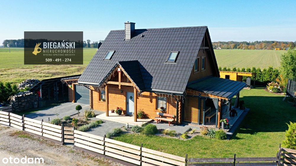 Przepiękny drewniany dom