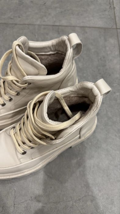 Черевики шкіряні (бежеві) 39 розмір