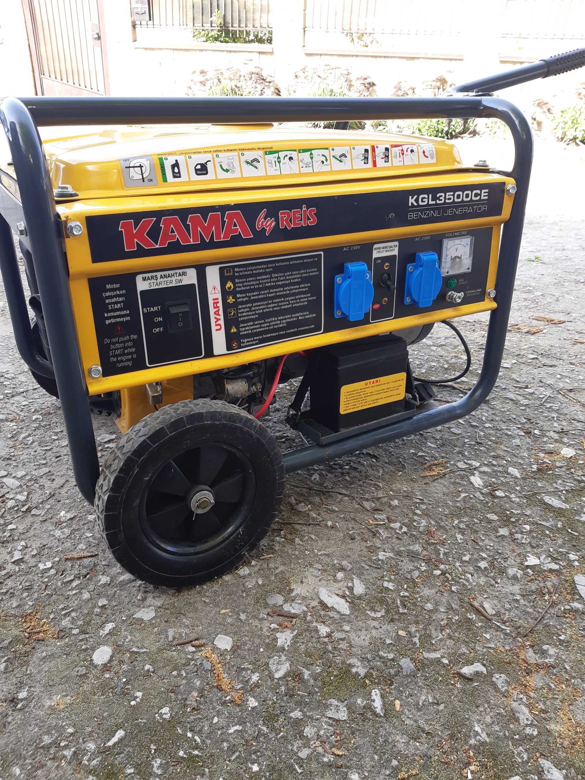 Продам бензиновый генератор Kama KGL3500