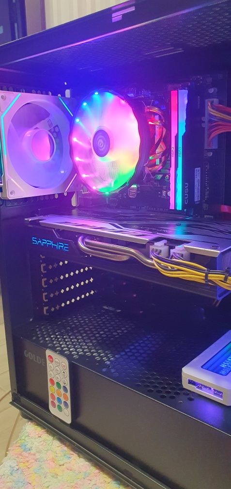 Продам ПК Ryzen 5 5500 | 32 Gb DDR4 3200Mhz | RX580 8Gb | NvMe | RGB