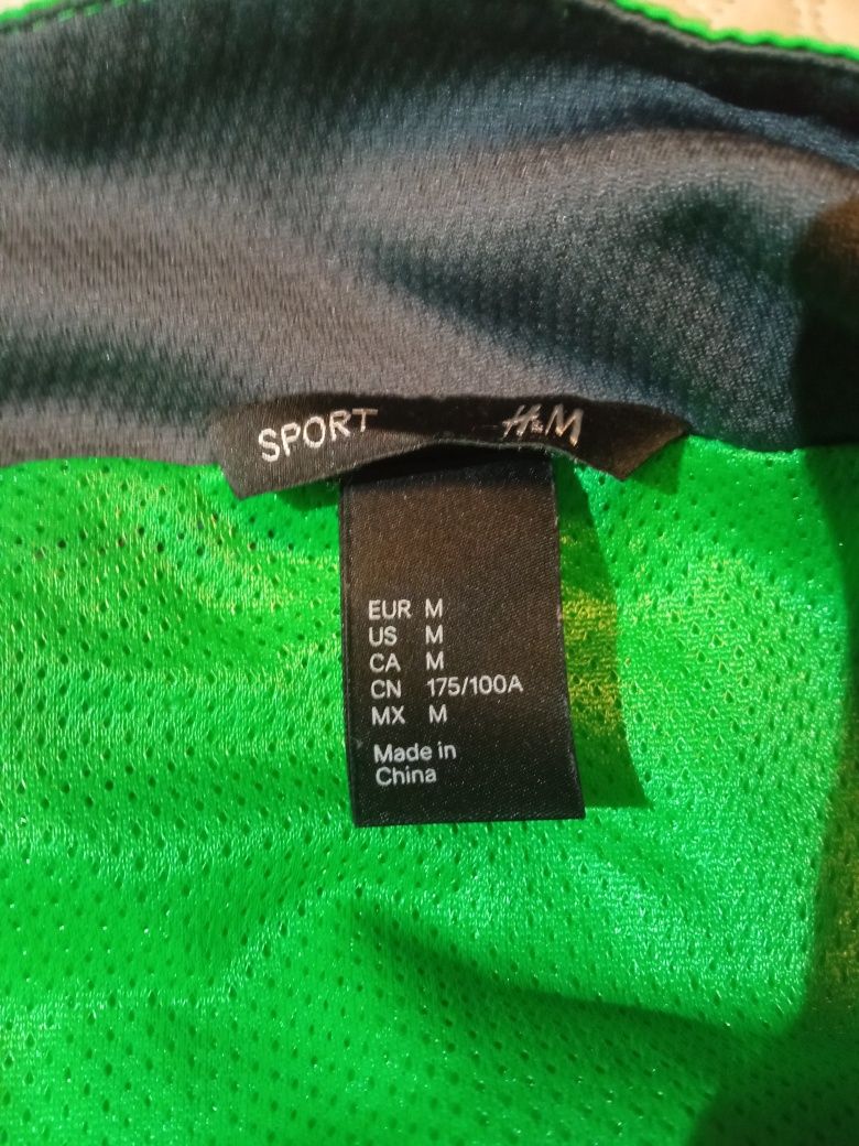 Bluza H&M sportowa na suwak zielona rozmiar M