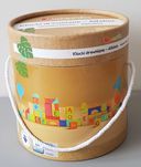 NOWE Klocki drewniane Alfabet 80el. Elefun 12m+