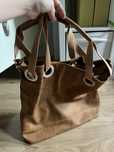 Stylowa torba typu shopper – rudy kolor, stan idealny