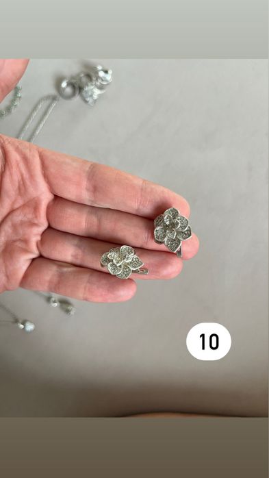 Срібний: ланцюжок, перстень, сережки, браслет, каблучка