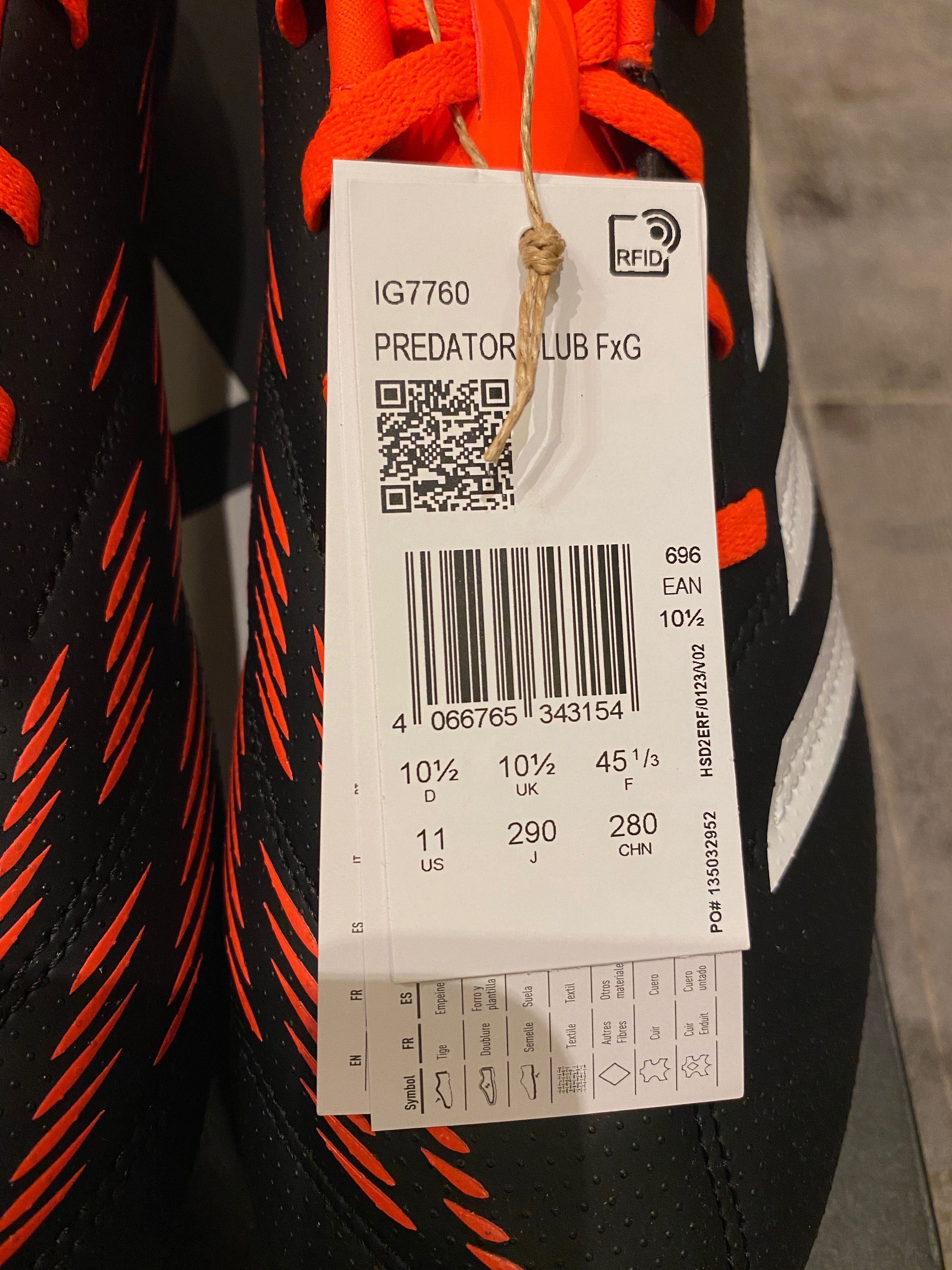 NOWE W PUDEŁKU Adidas Club FxG 44,5 r 28,5 cm korki buty piłkarskie
