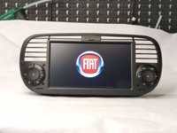 Radio 2 DIN Android 10 Fiat 500 Preto - GPS WIFI CarPlay - Novo