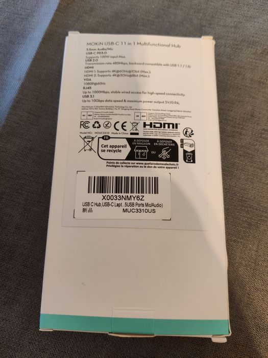 HUB USB 10 em 1 MOKIN