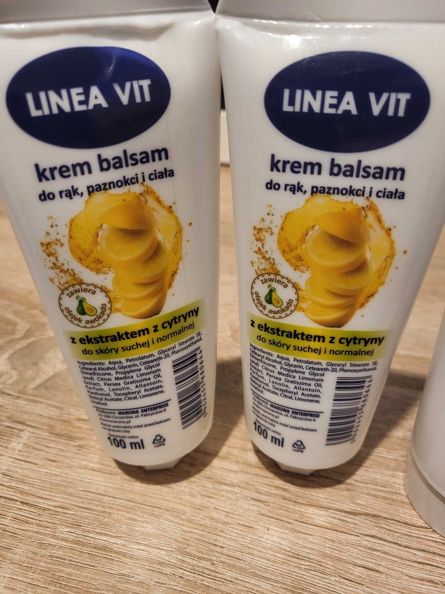 Kremy do rąk, paznokci i ciała Linea Vit - 3 szt.