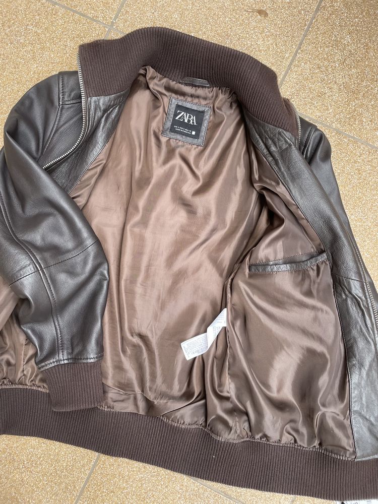 ZARA - męska kurtka skóra naturalna