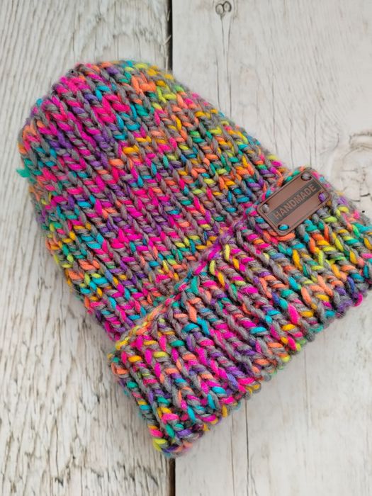 Czapka jesień zima handmade rękodzieło