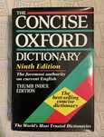 Dicionário The Concise Oxford Dictionary English