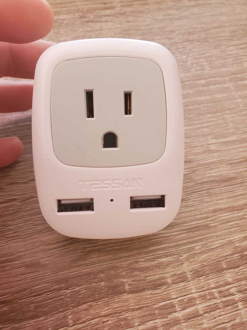Мережевий адаптер(розетка+2 usb), розетка адаптер.