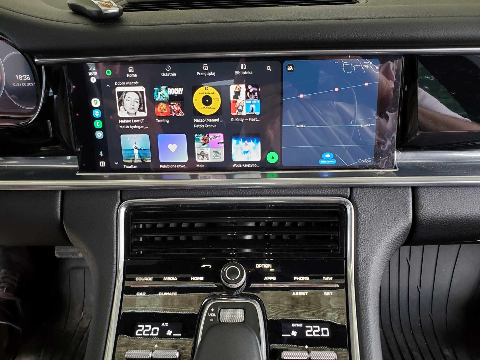 PORSCHE Aktywacja CARPLAY Android Auto NAWIGACJA Polskie Menu US-EU