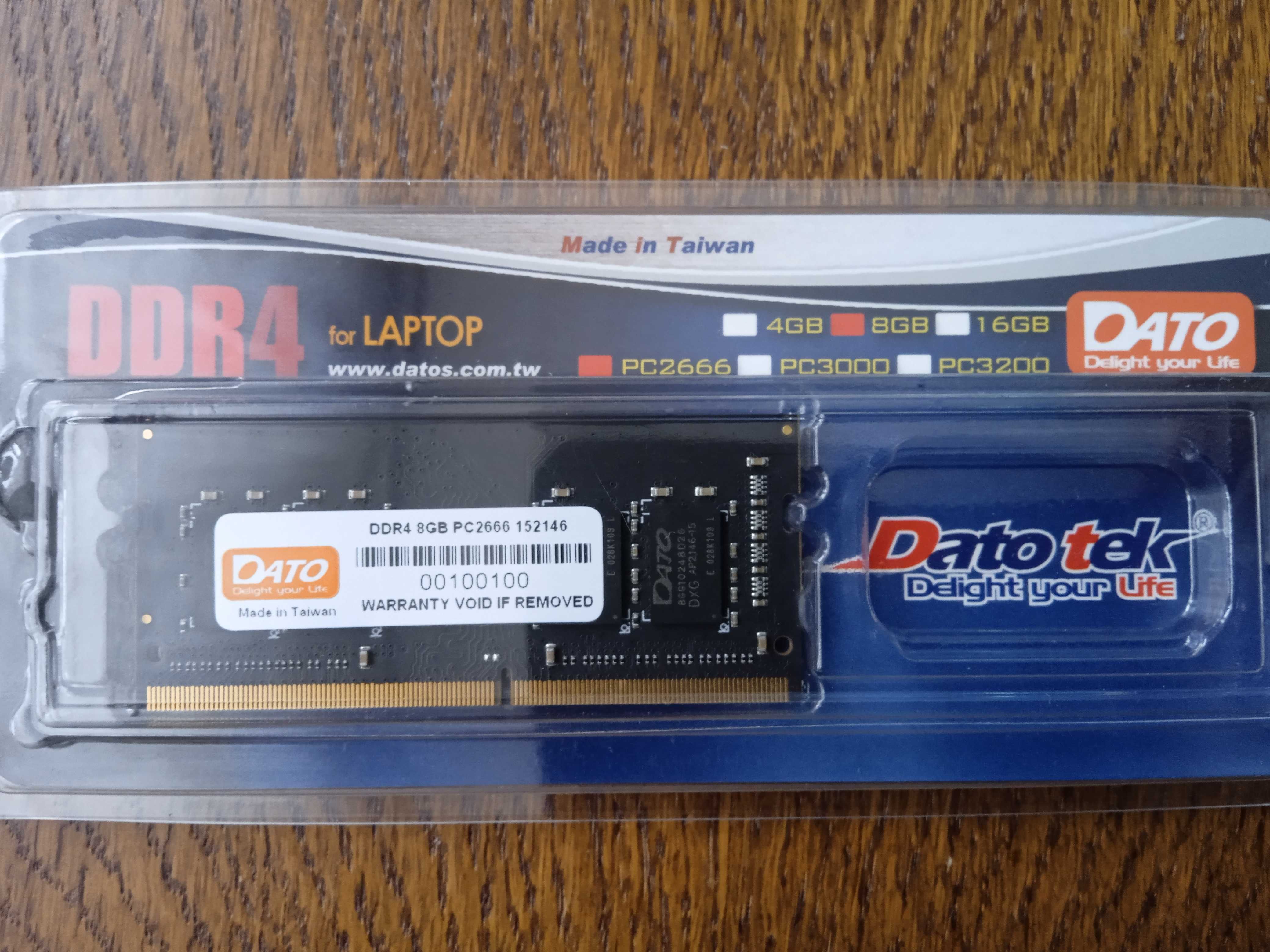 Новая оперативная память  DDR4 8GB 2666