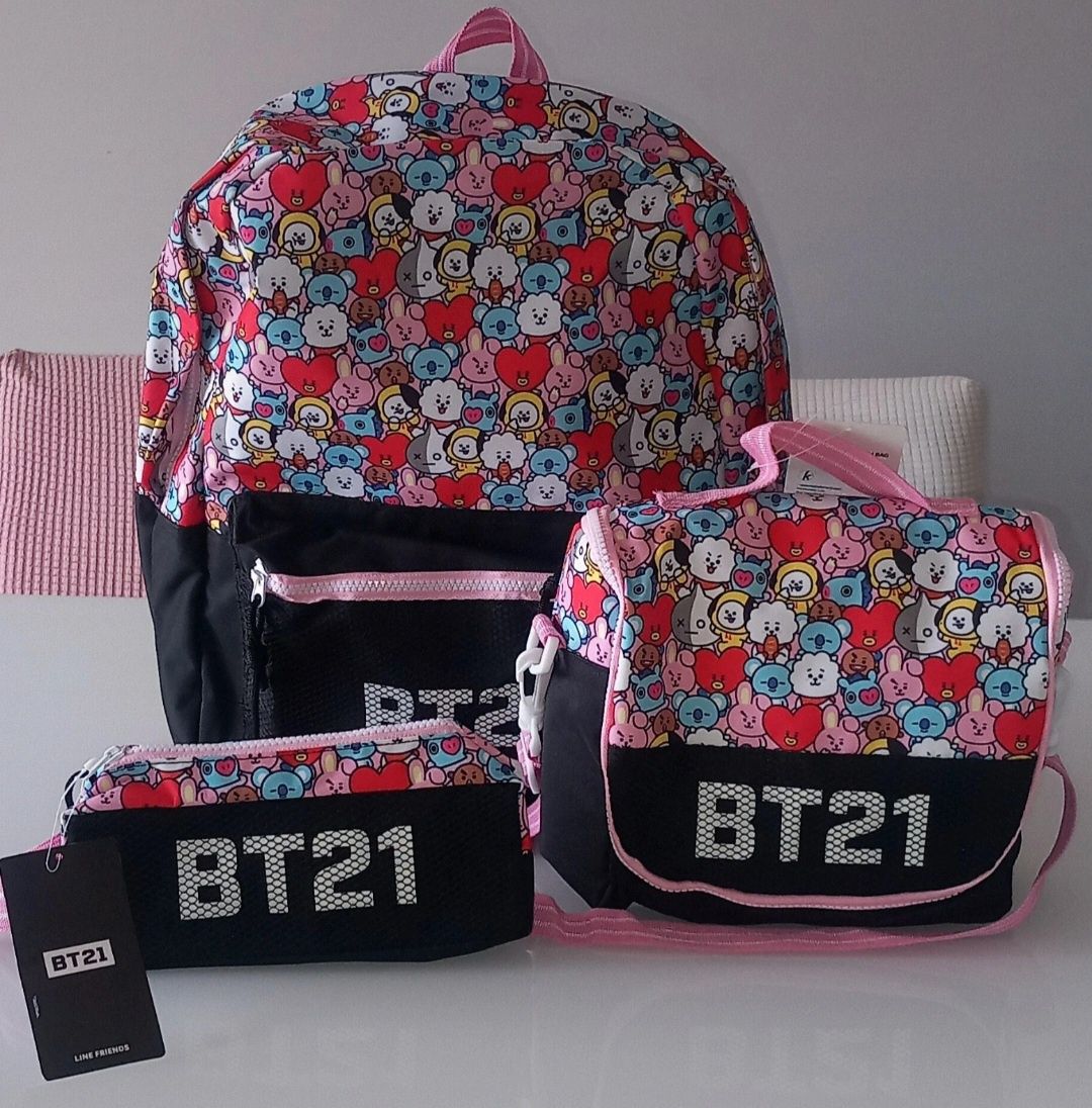 CONJUNTO ESCOLAR (mochila+estojo+lancheira)