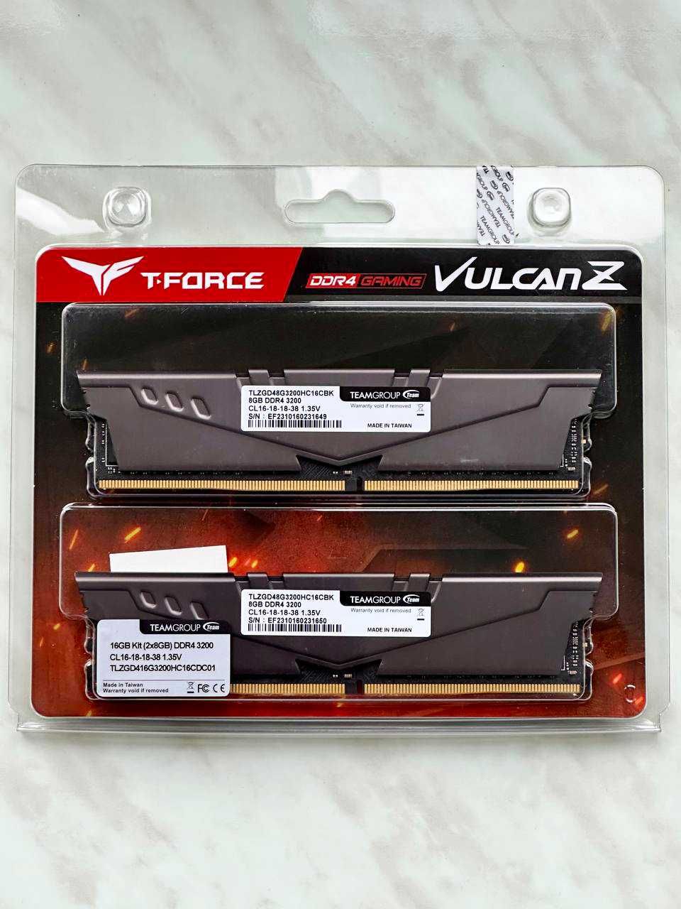 Оперативна пам'ять Team T-FORCE Vulcan DDR4 16GB (2 x 8GB)