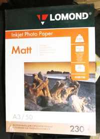 фотобумага Lomond формат А3 230 г/м 50 листов + пачка в подарок