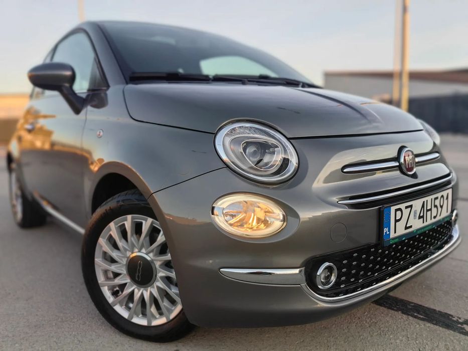 Fiat 500 Hybrid JAK NOWY 4900km przebieg, bezwypadkowy, panorama, tempomat